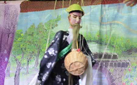 Espectáculos de marionetas en Jiangxi, China