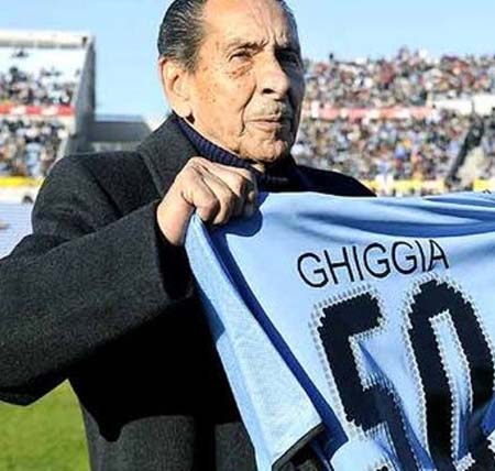 Fútbol: Muere Ghiggia, héroe uruguayo del "Maracanazo"