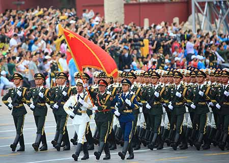 China realiza ensayo para desfile de Día de la Victoria