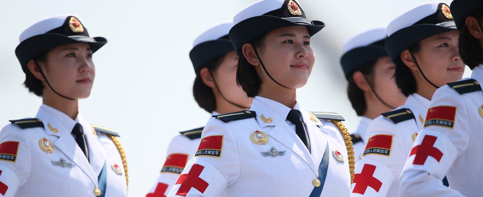 Tropas femeninas destacan en desfile del Día de la Victoria de China