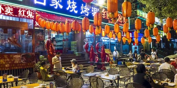 Diez principales calles de bocadillos de China