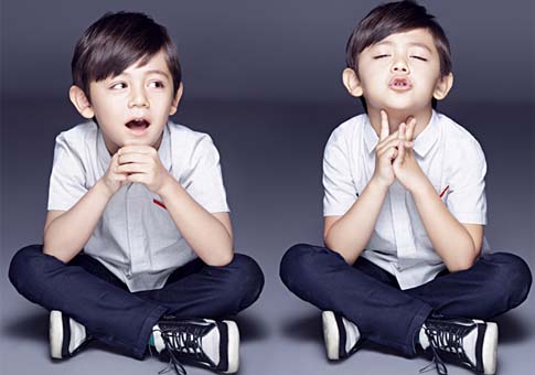 Nuevas imágenes de Noé, hijo de actor Liu Ye