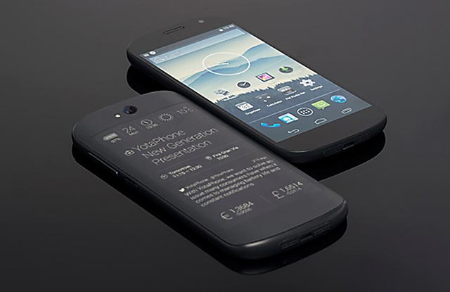 Incorpora Yotaphone tecnología china en celular con pantalla en ambos lados