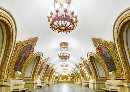 Palacio subterráneo: estaciones de metro de Moscú