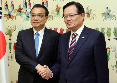 Premier chino aboga por una cooperación parlamentaria más estrecha entre China y 
Corea del Sur