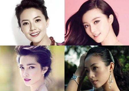 Las diez caras más bellas entre estrellas chinas