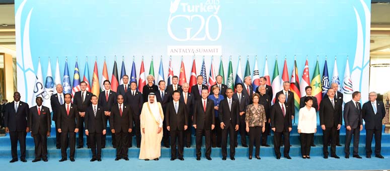 Combate a terrorismo e impulso a crecimiento, principales temas en G20