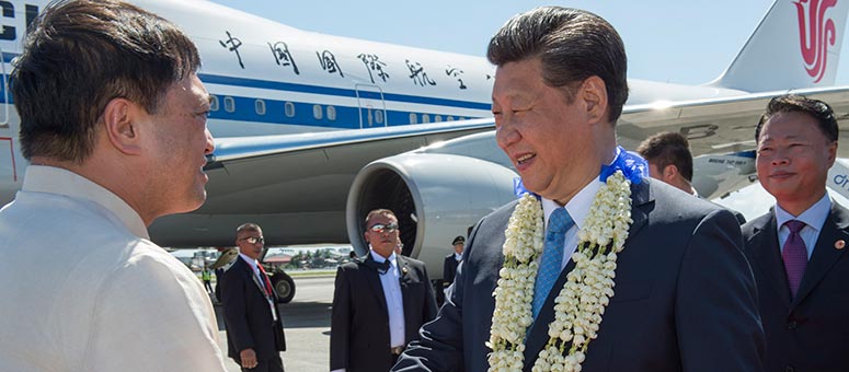 Presidente chino llega a Filipinas para reunión del APEC
