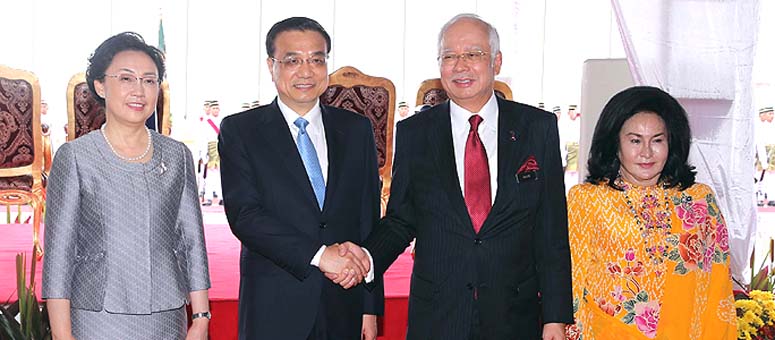 China y Malasia prometen impulsar comercio e inversiones