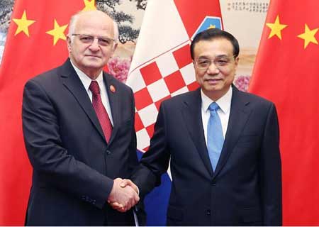 Premier chino conversa con presidente de parlamento croata