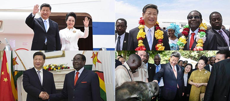 Fotos impresionantes de Presidente Xi en Zimbabwe