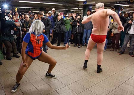 Celebran "No Pants Subway Ride" por Norteamérica