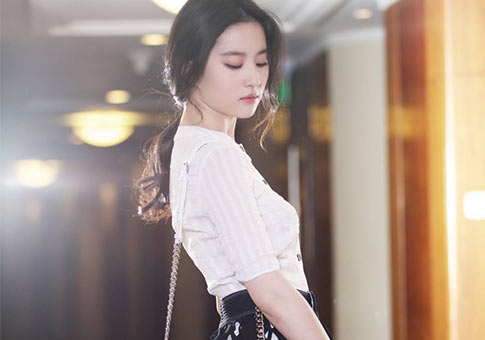 Actriz Liu Yifei en vestidos de Dior