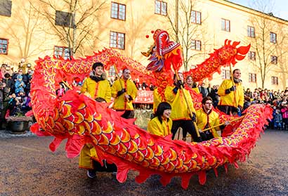 Suecia: Celebración de Año Nuevo Chino en Estocolmo