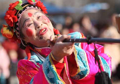 Celebración del Año Nuevo Lunar chino en Shandong