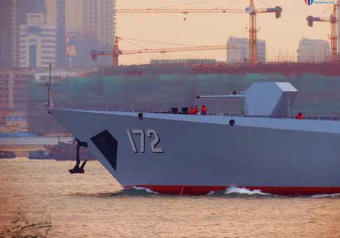 Buque destructore de la marina de la Armada del EPL de China