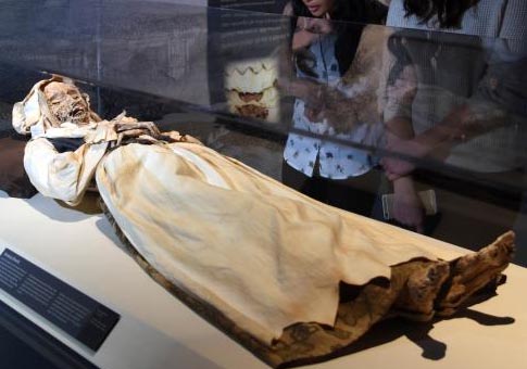 Exposición de momias en EEUU