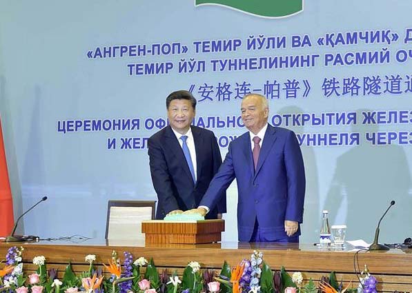 Líderes chino y uzbeko elogian inauguración de mayor túnel ferroviario de Asia Central