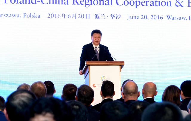 Presidente chino pronuncia discurso en tercer Foro Ruta de la Seda en Varsovia