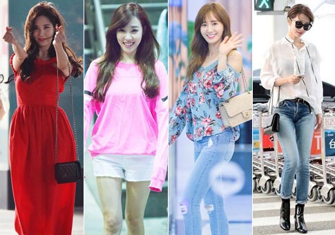 Los vestidos de estrellas surcoreanas en verano