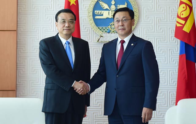 Primer ministro chino se reúne con homólogo de Mongolia