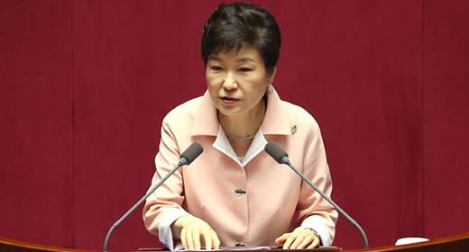 Popularidad de presidenta surcoreana cae 3, 8%, según encuesta