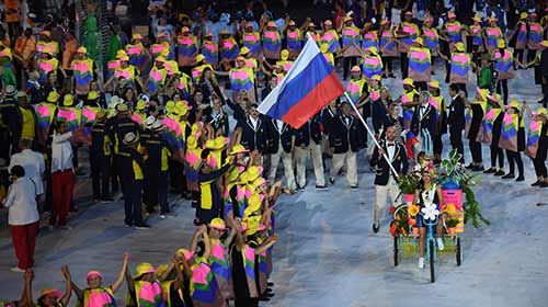 Río 2016: Delegación rusa desfila en ceremonia inaugural de JJOO