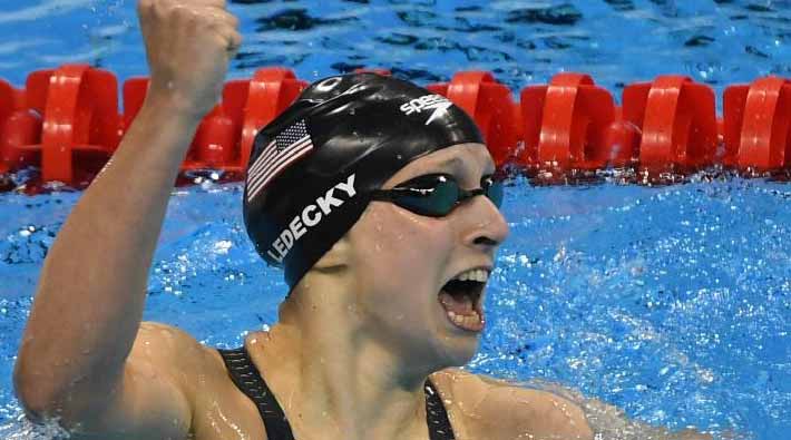 Río 2016: Katie Ledecky logra oro olímpico y nuevo récord del mundo en los 400m libre 
(f)