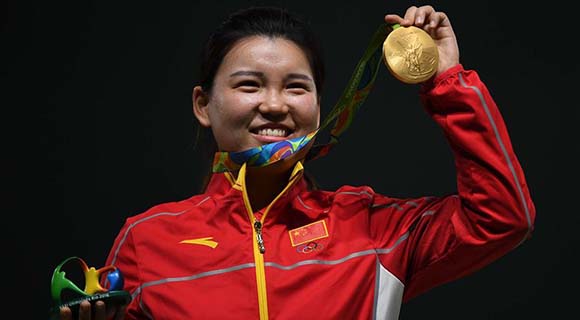 Río 2016: Zhang Mengxue gana primera medalla de oro de China en pistola de aire comprido 10m