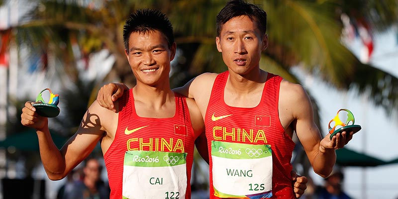 Río 2016: China obtiene oro y plata en marcha atlética de 20km masculina