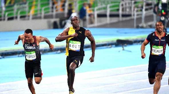 Río 2016: Bolt gana su tercer oro olímpico en los 100 metros