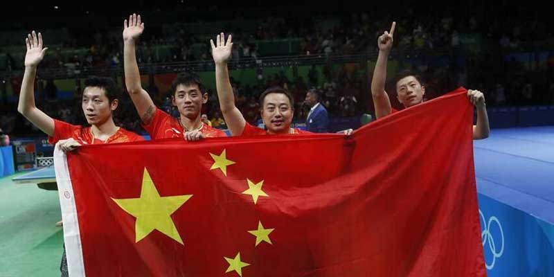 Río 2016: China gana medalla de oro en tenis de mesa por equipos masculino