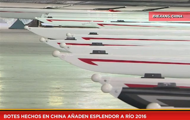Botes hechos en China añaden esplendor a Río 2016