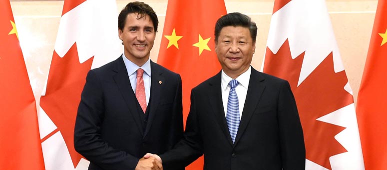 China da la bienvenida a la decisión de Canadá de solicitar ingreso en BAII, según 
presidente chino