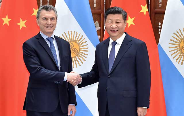 Presidente Chino se reúne con homólogo argentino antes de cumbre de G20