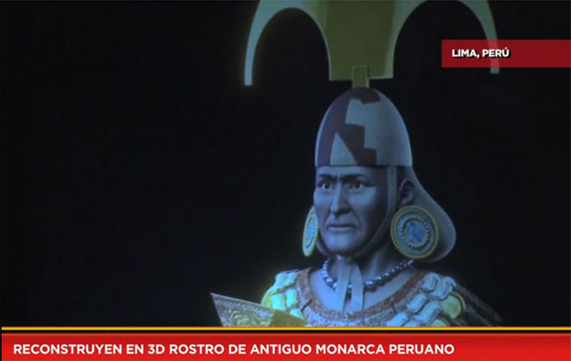 Reconstruyen en 3D rostro de antiguo monarca peruano