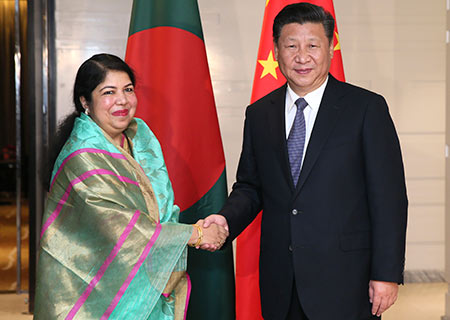 Presidente chino pide fortalecer intercambios parlamentarios China-Bangladesh