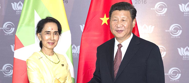 Presidente chino se reúne con consejera de Estado de Myanmar