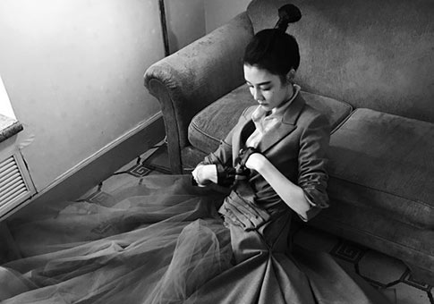 Fotos de actriz Che Xiao en Semana de la moda de China