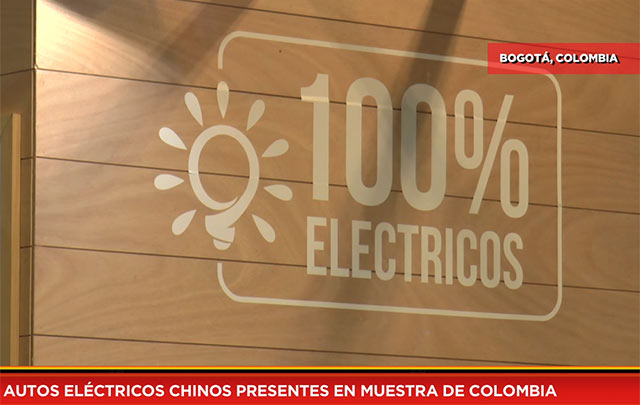 Autos eléctricos chinos presentes en muestra de Colombia