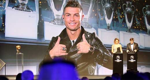 Fútbol: Ronaldo es elegido el Mejor Jugador del Año