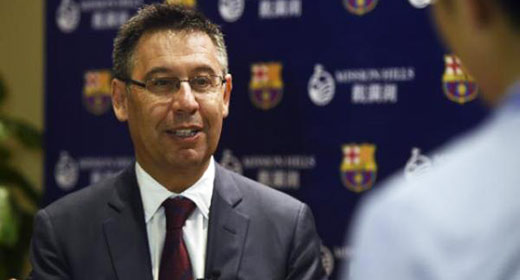 Presidente del FC Barcelona afirma que quiere llevar la filosofía del fútbol del club a China