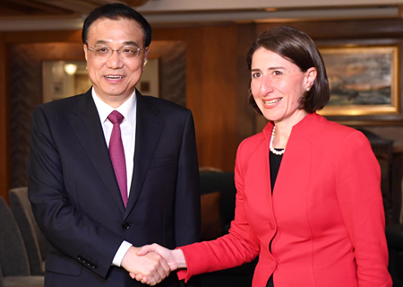 Primer ministro chino pide fomentar cooperación con Nueva Gales del Sur