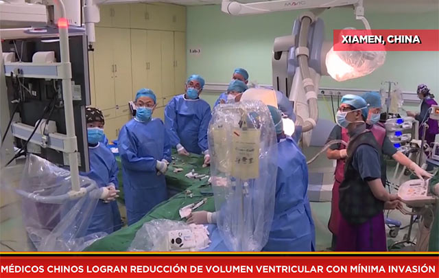 Médicos chinos logran reducción de volumen ventricular con mínima invasión