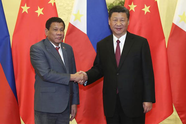 (Franja y Ruta) Presidente chino pide desarrollo estable de lazos con Filipinas