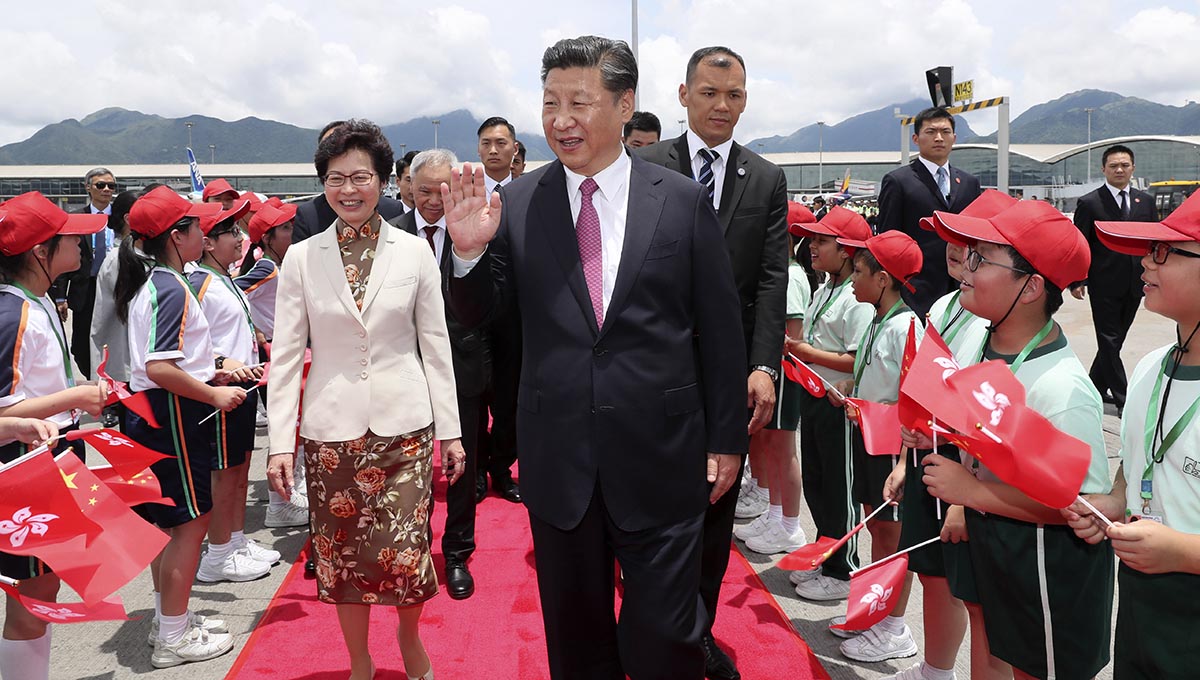 (RAEHK 20) Presidente Xi concluye viaje de tres días a Hong Kong