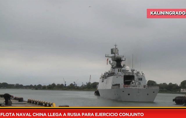 Flota naval china llega a Rusia para ejercicio conjunto