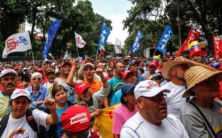 Oficialismo de Venezuela se moviliza en apoyo a Asamblea Constituyente