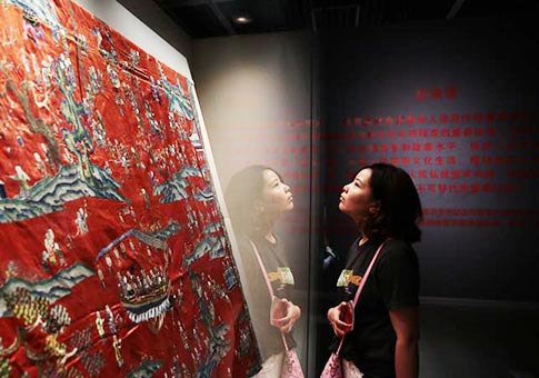 Exposición de reliquias culturales deportivas en Museo de Tianjin