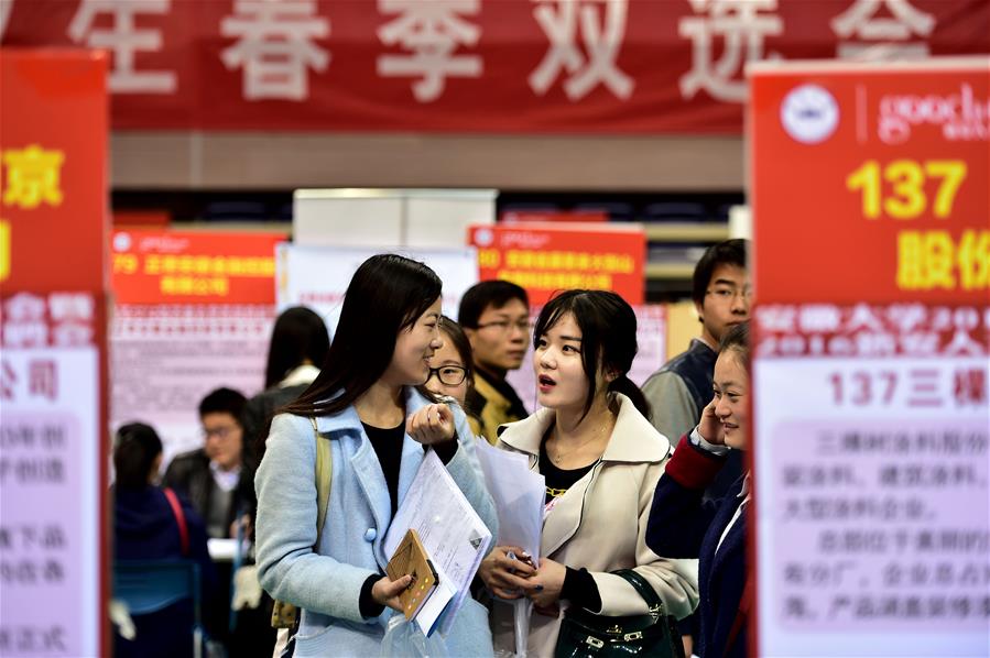 China reporta tasa de desempleo urbano más baja desde 2008